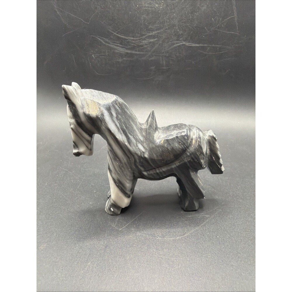 Donkey Farm Animal Mule Country Decor Horse Pony Ride Marble Art Sculpture 4”